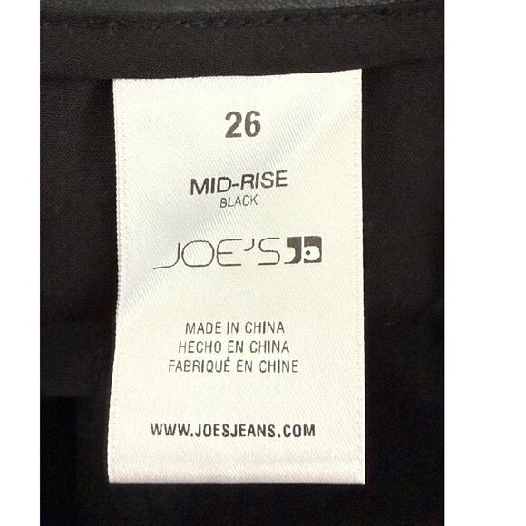 Joe's Jeans Women's Black Faux Leather Mid-Rise Bootcut Pants Size 4 (26)‎ NWOT - Picture 4 of 7